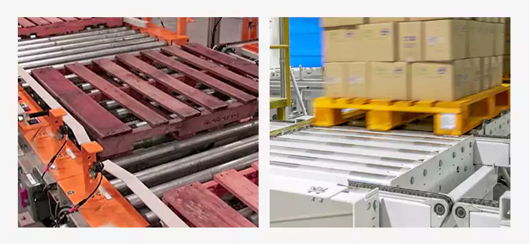 Pallet Conveyors / Pallet Handling Conveyors / Pallet Transfer Conveyors ( Pallet Conveying Systems )